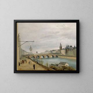 Le Pont au Change, widziany z nabrzeża Gesvres - Jean-Baptiste-Camille Corot