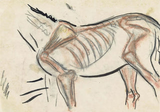 Leo Gestel - Blad met schets van een paard.webp