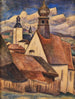 Widok na dachy Regen - Leo Gestel — widok dzieła