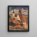 Widok na dachy Regen - Leo Gestel — oprawiony obraz na ścianie