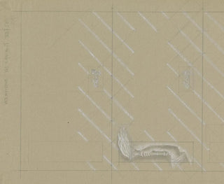 Leo Gestel - Ontwerp voor een watermerk van een bankbiljet een hand met fakkel.webp