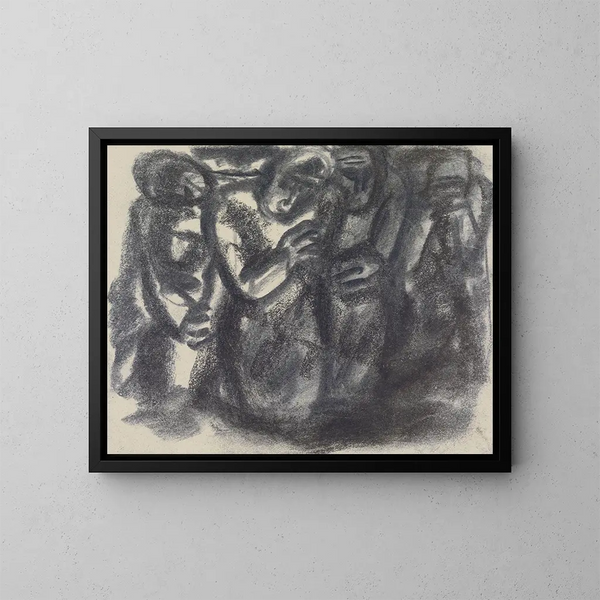 Szkic grupy osób - Leo Gestel — oprawiony obraz na ścianie