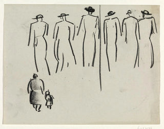 Studium różnych postaci - Leo Gestel — widok dzieła