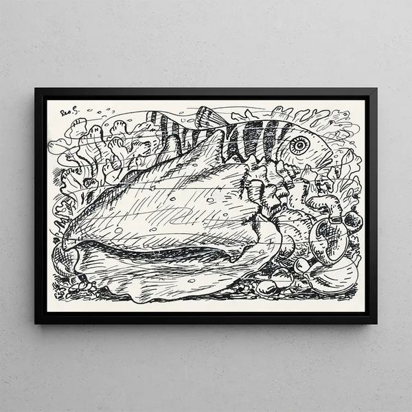 Leo Gestel - Vis en schelp in het water.webp