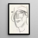 Tête de femme - Leo Gestel — oprawiony obraz na ścianie