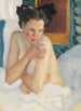 Éveil demi-nu assis - Leo Putz — widok dzieła
