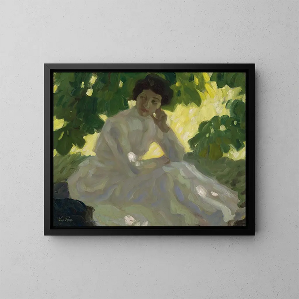 Letni dzień - Leo Putz — oprawiony obraz na ścianie