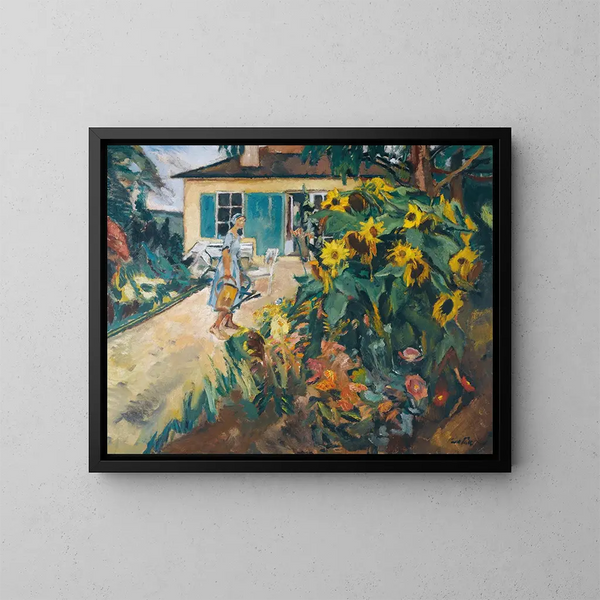 Mon jardin - Leo Putz — oprawiony obraz na ścianie