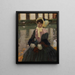 Portret Veroniki Kirmaier w ogrodzie Schleissheim - Leo Putz — oprawiony obraz na ścianie