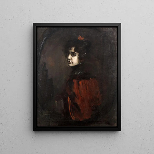 Leo Samberger - Dame im roten Umhang.webp