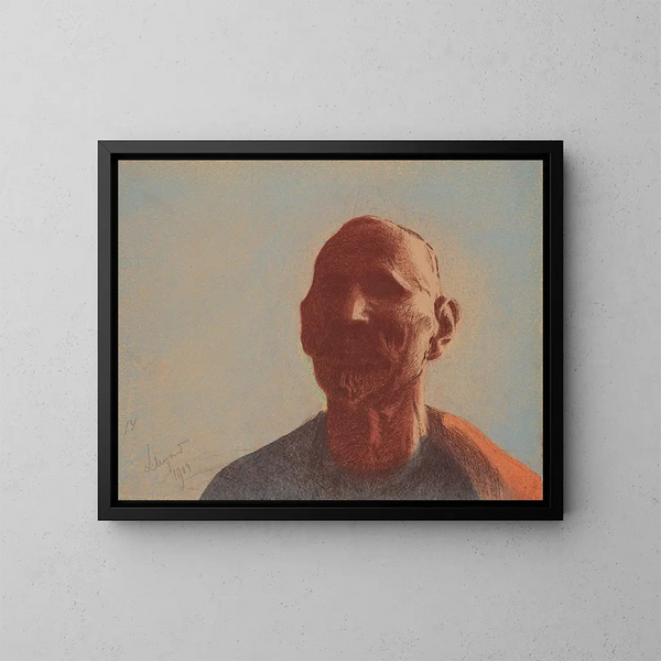 Autoportrait - Leon Wyczółkowski — oprawiony obraz na ścianie