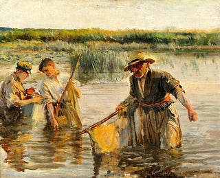 Rybacy - Leon Wyczółkowski — widok dzieła