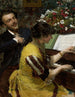 I saw a scene near the piano - Léon Wyczkowski — widok dzieła