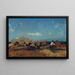 Côte marine avec le Monte Pellegrino près de Palerme - Leopold Carl Müller — oprawiony obraz na ścianie
