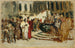 szkic do obrazu Arabscy kupcy w Wenecji - Leopold Carl Müller — widok dzieła