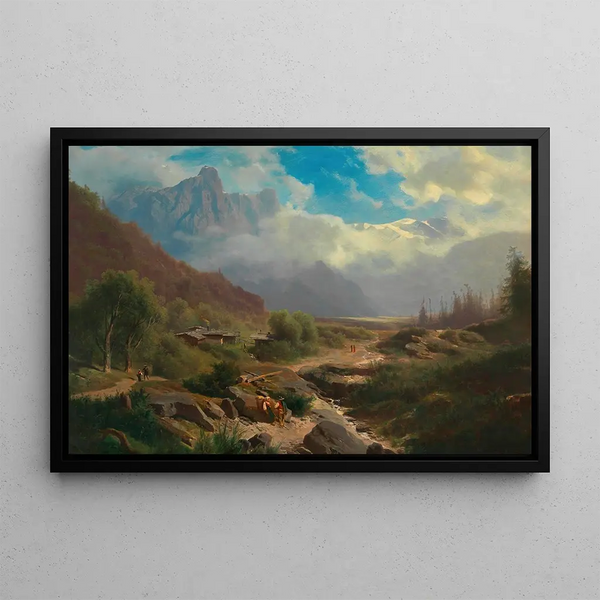 Leopold Heinrich Voescher - Hochgebirgslandschaft.webp