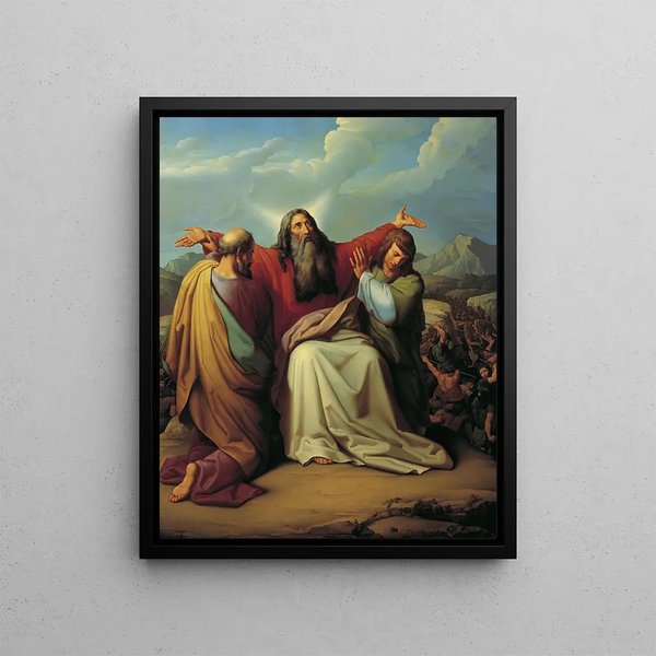Leopold Kupelwieser - Moses praying for victory.webp