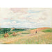 Reprodukcja obrazu Les Coteaux de Thierceville, Meules, Berger et Troupeau - Camille Pissarro