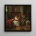Les chasseurs présentent - Gabriel Metsu — oprawiony obraz na ścianie