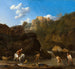 Wodospady w Tivoli - Karel Dujardin — widok dzieła