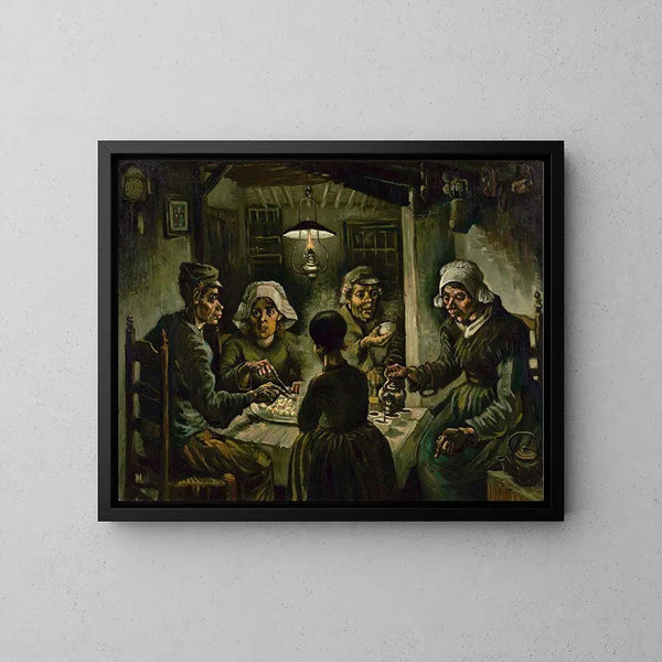Les mangeurs de pommes de terre - Vincent Van Gogh | Reproduction Tableau Décoration murale affiche copie