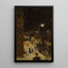 Rue de Berlin w nocy - Lesser Ury — oprawiony obraz na ścianie