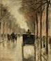 Scena uliczna w Berlinie pod koniec jesieni - Lesser Ury — widok dzieła