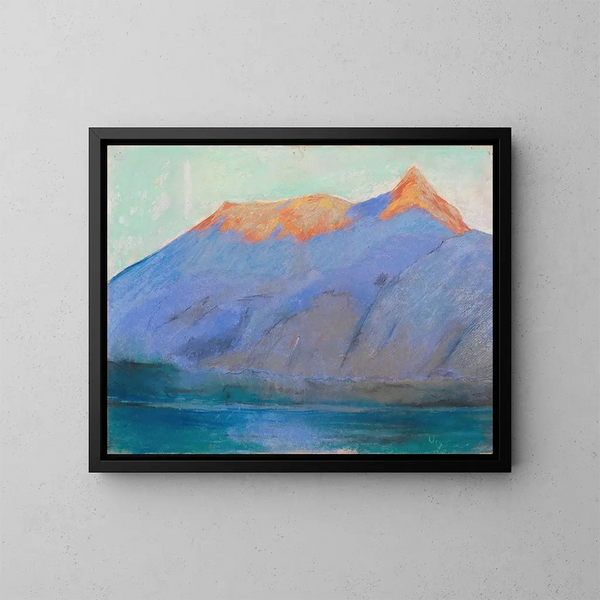 Jezioro Garda z widokiem na Monte Baldo - Lesser Ury — oprawiony obraz na ścianie