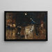 Ulica deszczowa - Lesser Ury — oprawiony obraz na ścianie