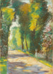 Słoneczna aleja w parku - Lesser Ury — widok dzieła