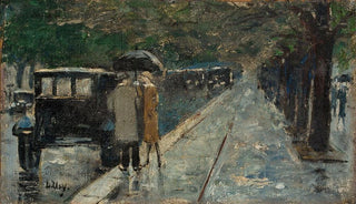 Lesser Ury - Strae im Tiergarten Bellevuestrae Berlin.webp
