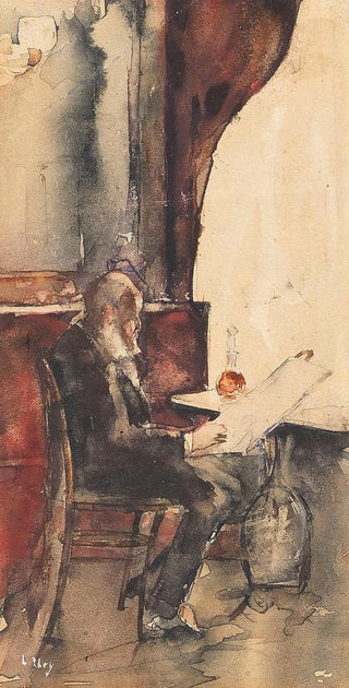 Lesser Ury - Zeitungsleser im Caf.webp