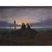 Reprodukcja obrazu Wschód księżyca nad morzem - Caspar David Friedrich