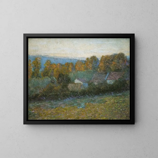 Południowy wieczór w Giverny - Lilla Cabot Perry — oprawiony obraz na ścianie