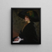 Le chapeau vert - Lilla Cabot Perry — oprawiony obraz na ścianie