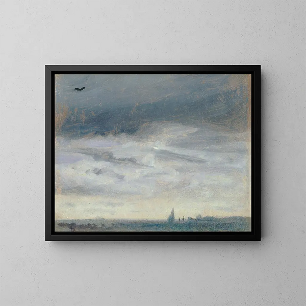 Un jour gris - Lionel Constable — oprawiony obraz na ścianie