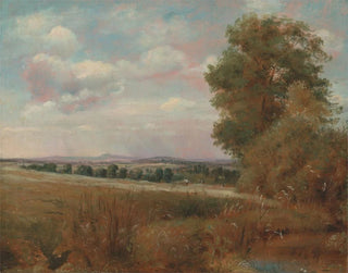 Lionel Constable - Landscape at Hampstead with Harrow in the Distance.webp