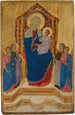 La Vierge à l'Enfant en majesté avec quatre anges - Lippo di Benivieni — widok dzieła
