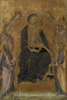 La Vierge à l'Enfant en majesté avec saints et anges - Lippo Vanni — widok dzieła