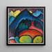 litografia niebieska Łódź - Wassily Kandinsky — oprawiony obraz na ścianie