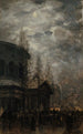 Wyjazd z Paryża w 1870 Rotonda de la Villette - Léon Pierre Herpin — widok dzieła