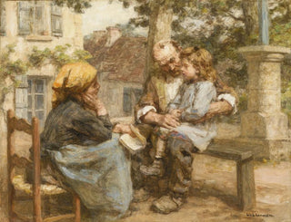 La première léon - Léon Augustin Lhermitte — widok dzieła