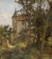 Les abords d'un château gothique - Léon Augustin Lhermitte — widok dzieła