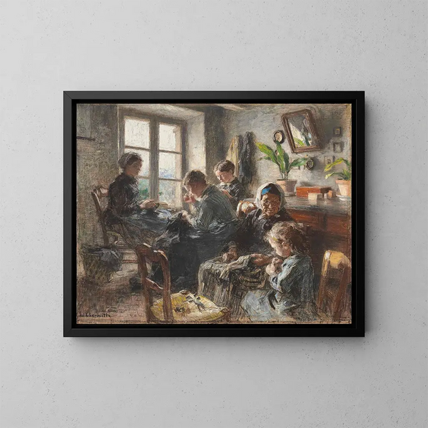 Szwaczki - Léon Augustin Lhermitte — oprawiony obraz na ścianie