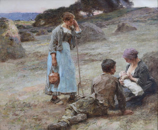 Godzina niemowląt - Léon Augustin Lhermitte — widok dzieła