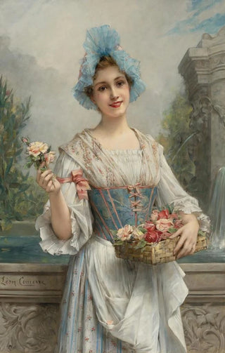 Lon Franois Comerre - The flower seller.webp