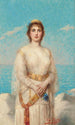 Młoda dziewczyna na brzegu - Léon Herbo — widok dzieła