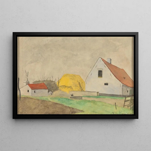 Zamknięty wzdłuż drogi do Gistel - Léon Spilliaert — oprawiony obraz na ścianie