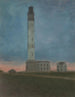Latarnia morska w Ostend o wschodzie słońca - Léon Spilliaert — widok dzieła