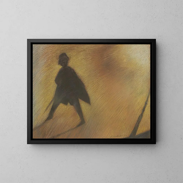 La fin d'une belle journée Figure en contre-jour - Léon Spilliaert — oprawiony obraz na ścianie